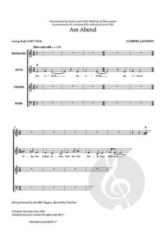 Am Abend von Gabriel Jackson 