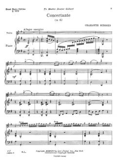 Concertante in G von Charlotte Ruegger 