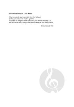Ubi caritas et amor, Deus ibi est (Download) 