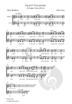 Jack's Valentine von Libby Larsen 