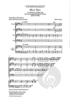 May Sky von Libby Larsen 