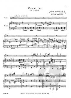 Concertino in D Major, Op. 5 von Oskar Rieding 