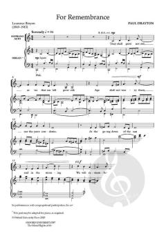 For Remembrance von Paul Drayton 