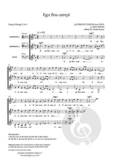 Ego flos campi von Jacobus Clemens non Papa (Download) 