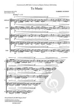 To Music von Gabriel Jackson 