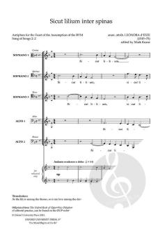 Sicut lilium von Leonora d'Este (Download) 