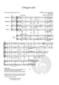 O Regem caeli von Tomás Luis de Victoria 