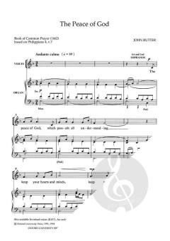 The Peace of God von John Rutter 