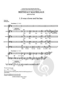 Birthday Madrigals (Download) 