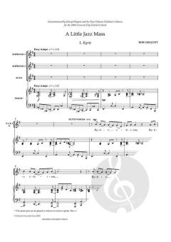 A Little Jazz Mass von Bob Chilcott 