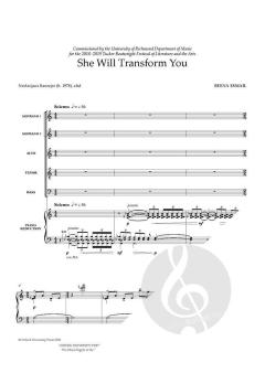 She Will Transform You - Vocal Score for Orchestration (Download) 