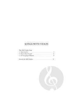 Songs with violin von Rebecca Clarke 