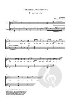 Songs with violin von Rebecca Clarke 