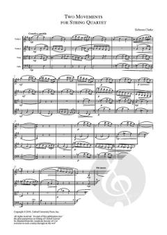 Two movements for string quartet (Download) 