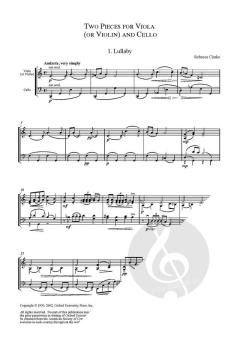 Two Pieces for viola (or violin) and cello (Download) 