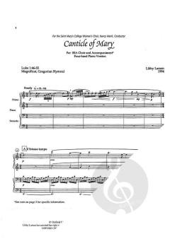 Canticle of Mary von Libby Larsen 