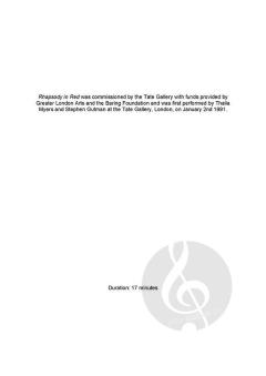 Rhapsody in Red von Gabriel Jackson 