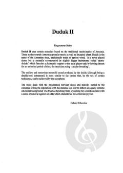 Duduk II von Gabriel Erkoreka 
