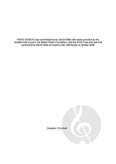 Piano Sonata von Gabriel Jackson 