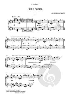 Piano Sonata von Gabriel Jackson 