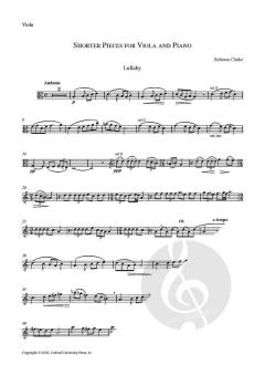 Shorter Pieces for viola and piano (Download) im Alle Noten Shop kaufen