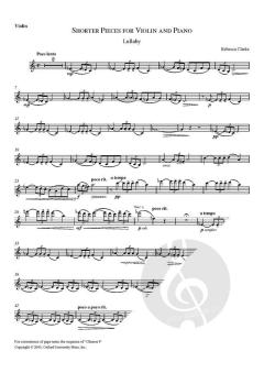 Shorter Pieces for Violin and Piano (Download) im Alle Noten Shop kaufen