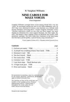 9 Carols for Male Voices (Download) 