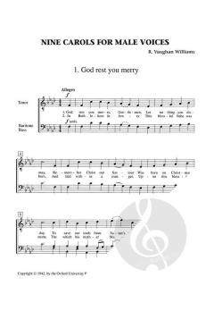 9 Carols for Male Voices (Download) 