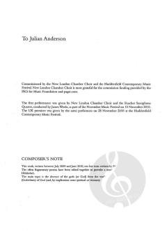 Gedächtnis-Hymne von Michael Finnissy 