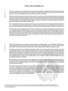 3 Dance Miniatures von Philip Sparke 