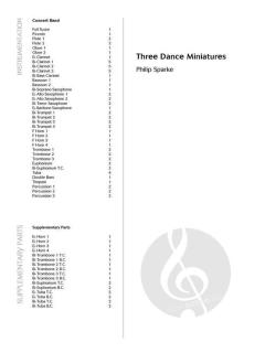 3 Dance Miniatures von Philip Sparke 