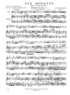 6 Sonatas Il Pastor Fido Op. 13 Vol. 1 von Antonio Vivaldi 