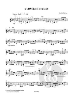 5 Concert Etudes von Javier Fárias 