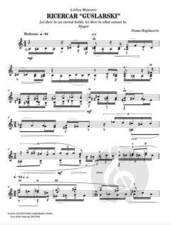 Ricercar 'Guslarski' von Dušan Bogdanovič 