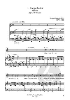 Mélodies - Romances - Chansons von Georg Schmitt 