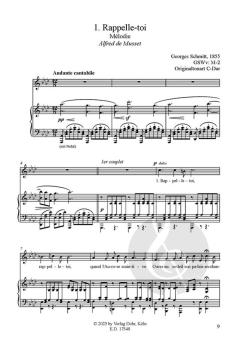 Mélodies - Romances - Chansons von Georg Schmitt 