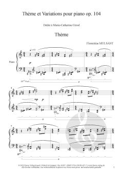 Thème et Variations für Klavier op. 104 im Alle Noten Shop kaufen