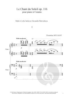 Le Chant du Soleil op. 116 von Florentine Mulsant 