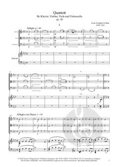 Quartett op. 28 von Luise Adolpha Le Beau 