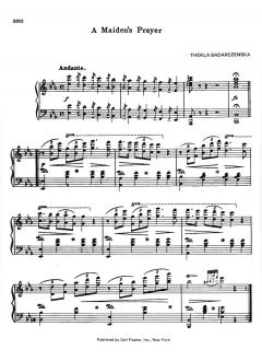 Gebet einer Jungfrau von Thekla Badarczewska 