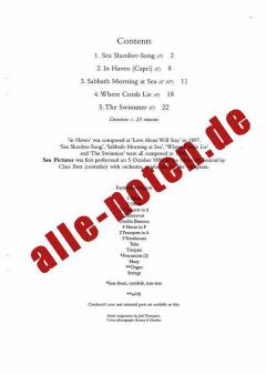 Sea Pictures op. 37 von Edward Elgar 