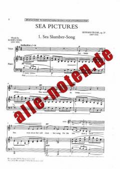 Sea Pictures op. 37 von Edward Elgar 