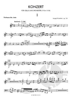 Cellokonzert e-Moll op.58 von Sergei Prokofjew 