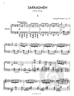 Sarkasmen op.17 von Sergei Prokofjew 