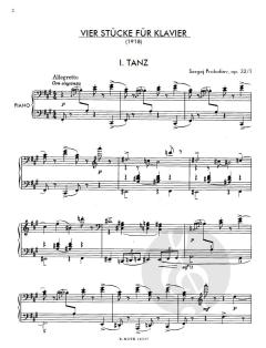 4 Stücke op.32 von Sergei Prokofjew 