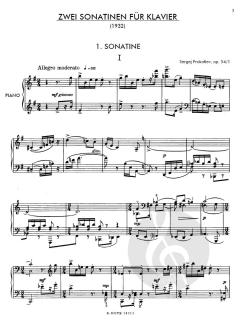 2 Sonatinen op.54 von Sergei Prokofjew 