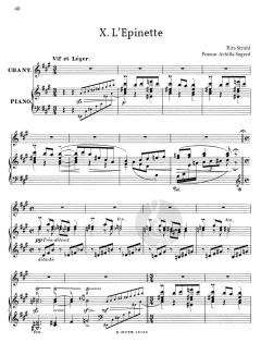 10 Poésies mises en musique von Rita Strohl 