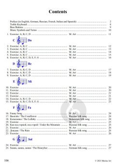 Piano Accordion Book - Noten lernen Schritt für Schritt 1 