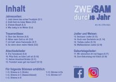 Zweisam durchs Jahr - 2. Stimme in Es (hoch) 