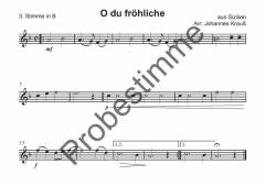 Kommet, ihr Hirten, s'wird scho glei dumba... - 3. Stimme in B 